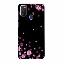 Чехол для Samsung Galaxy M21s - с принтом (Дизайнерские) (AlphaPrint) Розовое цветение - купить на Floy.com.ua