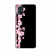 Чехол для Samsung Galaxy M51 - с принтом (Дизайнерские) (AlphaPrint) Розы на черном - купить на Floy.com.ua