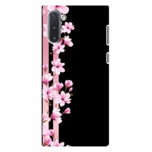 Чехол для Samsung Galaxy Note 10 - с принтом (Дизайнерские) (AlphaPrint) Розы на черном - купить на Floy.com.ua