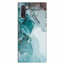 Чехол для Samsung Galaxy Note 10 - с принтом (Дизайнерские) (AlphaPrint) Бирюзовый мрамор - купить на Floy.com.ua