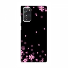 Чехол для Samsung Galaxy Note 20 - с принтом (Дизайнерские) (AlphaPrint) Розовое цветение - купить на Floy.com.ua