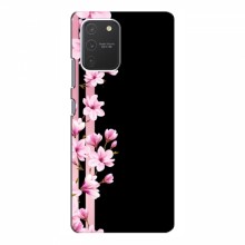 Чехол для Samsung Galaxy S10 Lite - с принтом (Дизайнерские) (AlphaPrint) Розы на черном - купить на Floy.com.ua