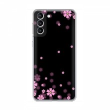 Чехол для Samsung Galaxy S21 - с принтом (Дизайнерские) (AlphaPrint) Розовое цветение - купить на Floy.com.ua