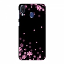 Чехол для Samsung Galaxy M20 - с принтом (Дизайнерские) (AlphaPrint) Розовое цветение - купить на Floy.com.ua