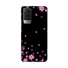 Чехол для ViVO X60 Pro - с принтом (Дизайнерские) (AlphaPrint) Розовое цветение - купить на Floy.com.ua