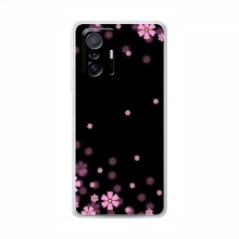 Чехол для Xiaomi 11T - с принтом (Дизайнерские) (AlphaPrint) Розовое цветение - купить на Floy.com.ua