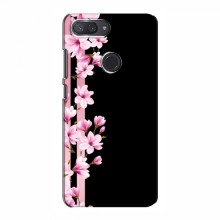 Чехол для Xiaomi Mi8 Lite - с принтом (Дизайнерские) (AlphaPrint) Розы на черном - купить на Floy.com.ua