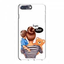 Чехол для iPhone 7 Plus (AlphaPrint) с печатью (ПРОЗРАЧНЫЙ ФОН) Мама и сын - купить на Floy.com.ua