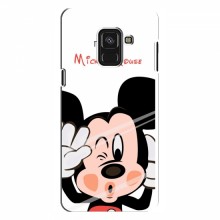 Чехол для Samsung A8 Plus , A8 Plus 2018, A730F (AlphaPrint) с печатью (ПРОЗРАЧНЫЙ ФОН) Mickey Mouse - купить на Floy.com.ua