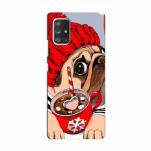 Чехол для Samsung Galaxy A52s 5G (A528) (AlphaPrint) с печатью (ПРОЗРАЧНЫЙ ФОН) Грустная собака - купить на Floy.com.ua