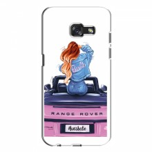 Чехол для Samsung A7 2017, A720, A720F (AlphaPrint) с печатью (ПРОЗРАЧНЫЙ ФОН) Девушка на машине - купить на Floy.com.ua