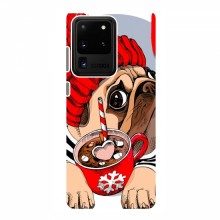 Чехол для Samsung Galaxy S20 Ultra (AlphaPrint) с печатью (ПРОЗРАЧНЫЙ ФОН) Грустная собака - купить на Floy.com.ua