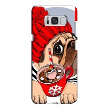 Чехол для Samsung S8 Plus, Galaxy S8+, S8 Плюс G955 (AlphaPrint) с печатью (ПРОЗРАЧНЫЙ ФОН) Грустная собака - купить на Floy.com.ua