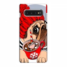 Чехол для Samsung S10 (AlphaPrint) с печатью (ПРОЗРАЧНЫЙ ФОН) Грустная собака - купить на Floy.com.ua