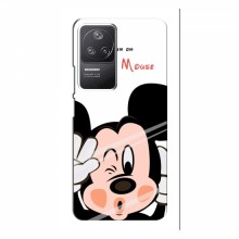 Чехол для Xiaomi POCO F4 (5G) (AlphaPrint) с печатью (ПРОЗРАЧНЫЙ ФОН) Mickey Mouse - купить на Floy.com.ua
