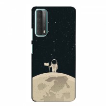 Чехол для Huawei P Smart 2021 (AlphaPrint) с печатью (ТОП продаж) Космонавт на луне - купить на Floy.com.ua