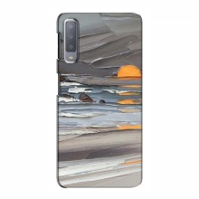 Чехол для Samsung A7-2018, A750 (AlphaPrint) с печатью (ТОП продаж) Рисунок-закат - купить на Floy.com.ua