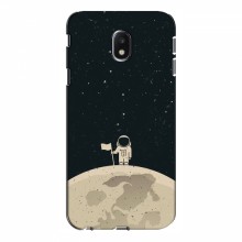 Чехол для Samsung J3 2017, J330FN европейская версия (AlphaPrint) с печатью (ТОП продаж) Космонавт на луне - купить на Floy.com.ua