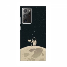 Чехол для Samsung Galaxy Note 20 Ultra (AlphaPrint) с печатью (ТОП продаж) Космонавт на луне - купить на Floy.com.ua