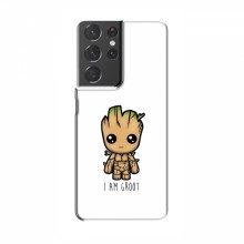 Чехол для Samsung Galaxy S21 Plus (AlphaPrint) с печатью (ТОП продаж) I Am Groot - купить на Floy.com.ua