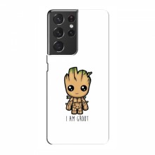Чехол для Samsung Galaxy S21 Ultra (AlphaPrint) с печатью (ТОП продаж) I Am Groot - купить на Floy.com.ua