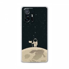 Чехол для Xiaomi 11T (AlphaPrint) с печатью (ТОП продаж) Космонавт на луне - купить на Floy.com.ua
