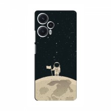Чехол для Xiaomi POCO F5 (AlphaPrint) с печатью (ТОП продаж) Космонавт на луне - купить на Floy.com.ua