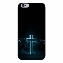 Чехол для iPhone 6 / 6s - (Христианские) (AlphaPrint) Крест-синий - купить на Floy.com.ua