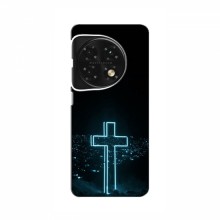 Чехол для OnePlus 12R - (Христианские) (AlphaPrint) Крест-синий - купить на Floy.com.ua
