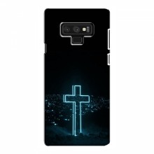 Чехол для Samsung Note 9 - (Христианские) (AlphaPrint) Крест-синий - купить на Floy.com.ua