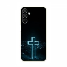 Чехол для Samsung Galaxy A15 (A155) - (Христианские) (AlphaPrint) Крест-синий - купить на Floy.com.ua