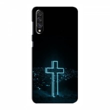 Чехол для Samsung Galaxy A50s (A507) - (Христианские) (AlphaPrint) Крест-синий - купить на Floy.com.ua