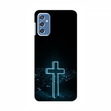 Чехол для Samsung Galaxy M52 - (Христианские) (AlphaPrint) Крест-синий - купить на Floy.com.ua
