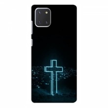 Чехол для Samsung Galaxy Note 10 Lite - (Христианские) (AlphaPrint) Крест-синий - купить на Floy.com.ua