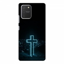 Чехол для Samsung Galaxy S10 Lite - (Христианские) (AlphaPrint) Крест-синий - купить на Floy.com.ua