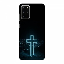 Чехол для Samsung Galaxy S20 Plus - (Христианские) (AlphaPrint) Крест-синий - купить на Floy.com.ua