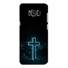 Чехол для Samsung S8, Galaxy S8, G950 - (Христианские) (AlphaPrint) Крест-синий - купить на Floy.com.ua