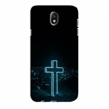 Чехол для Samsung J5 2017, J5 европейская версия - (Христианские) (AlphaPrint) Крест-синий - купить на Floy.com.ua