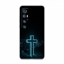 Чехол для Xiaomi Mi 10 Ultra - (Христианские) (AlphaPrint) Крест-синий - купить на Floy.com.ua