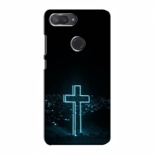Чехол для Xiaomi Mi8 Lite - (Христианские) (AlphaPrint) Крест-синий - купить на Floy.com.ua