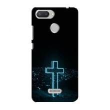 Чехол для Xiaomi Redmi 6 - (Христианские) (AlphaPrint) Крест-синий - купить на Floy.com.ua