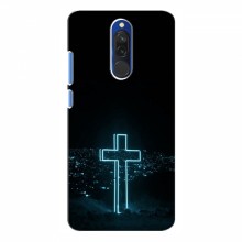 Чехол для Xiaomi Redmi 8 - (Христианские) (AlphaPrint) Крест-синий - купить на Floy.com.ua