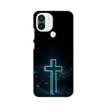 Чехол для Xiaomi Redmi A1 Plus - (Христианские) (AlphaPrint) Крест-синий - купить на Floy.com.ua