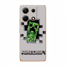 Чехол Майнкрафт для Инфиникс Ноут 30 (AlphaPrint) Minecraft Персонаж Майнкрафт - купить на Floy.com.ua