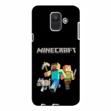 Чехол Майнкрафт для Samsung A6 2018, A600F (AlphaPrint) Minecraft Герои Майнкрафт - купить на Floy.com.ua