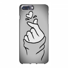 Чехол с принтом для iPhone 7 Plus (AlphaPrint - Знак сердечка) Серый фон - купить на Floy.com.ua