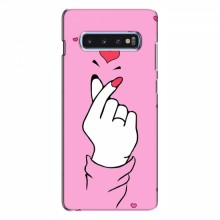 Чехол с принтом для Samsung S10 Plus (AlphaPrint - Знак сердечка) - купить на Floy.com.ua