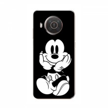Чехол с принтом для Nokia X10 - (на черном) (AlphaPrint) Микки Маус - купить на Floy.com.ua