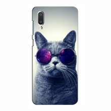 Чехол с принтом для Samsung Galaxy A02 (2021) A022G - (на черном) (AlphaPrint) Кот в очках - купить на Floy.com.ua