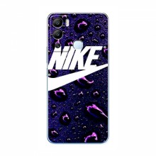 Чехол для Инфиникс ХОТ 12 ай - с принтом Найк (AlphaPrint) Nike-фиолетовый - купить на Floy.com.ua